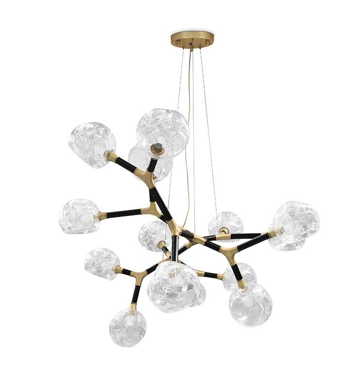 Grande Lampada a Sospensione Irregolare Multi-Tonalità