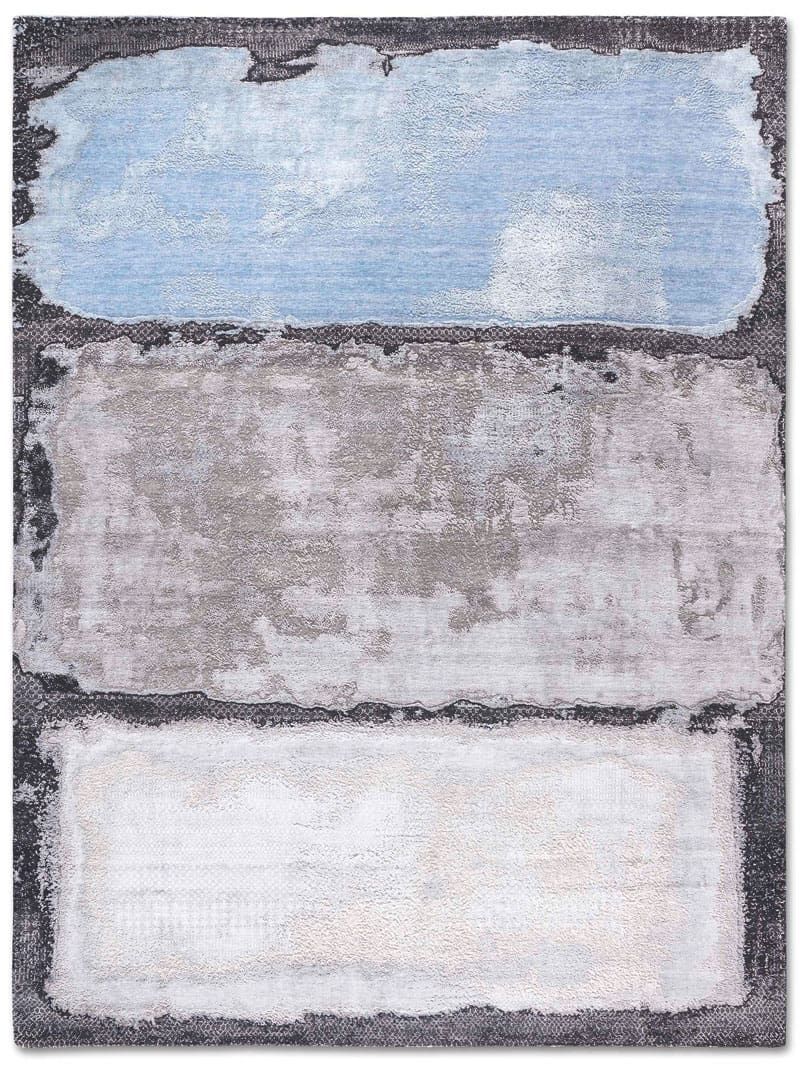 Tappeto Tessuto Azzurro/Tortora | Misura: 183 × 274 cm
