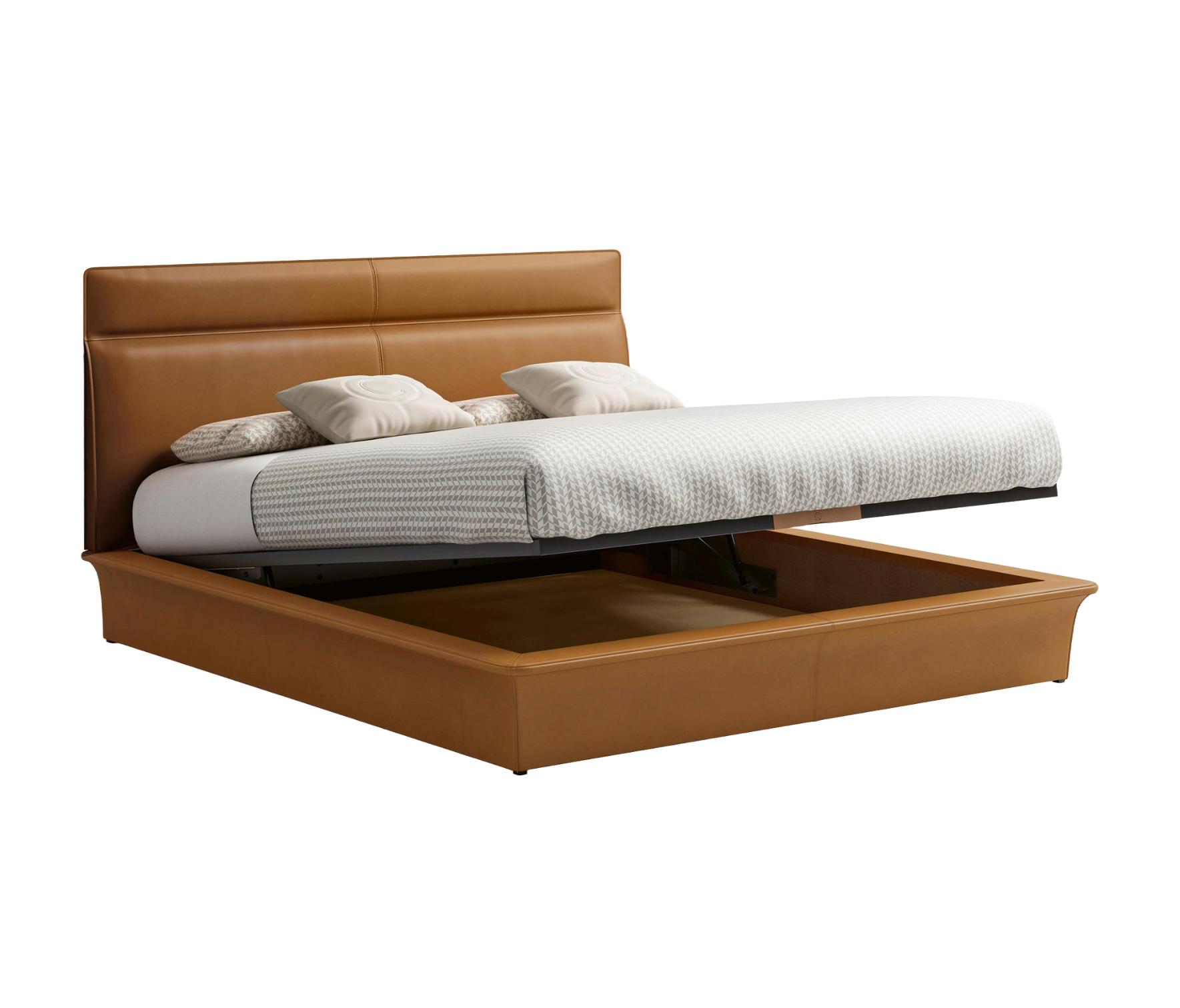 Letto Moderno in Pelle con Testiera Letto Moderno in Pelle con Testiera
