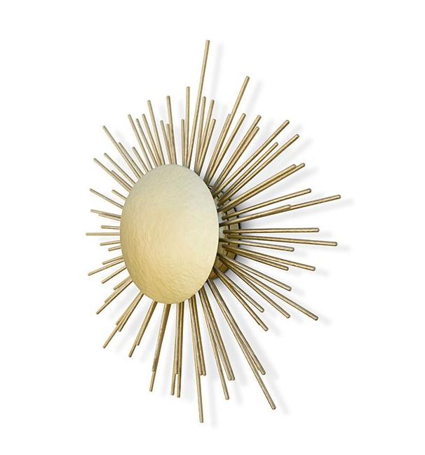 Applique da Parete Radiante in Ottone