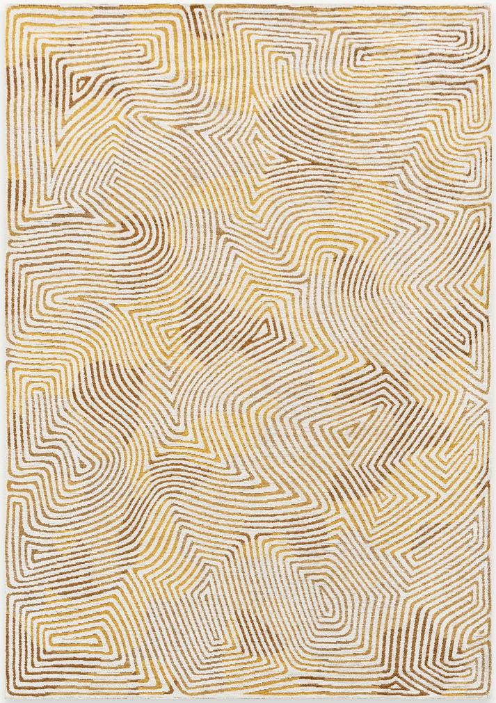 Tappeto Giallo Hippy 9799