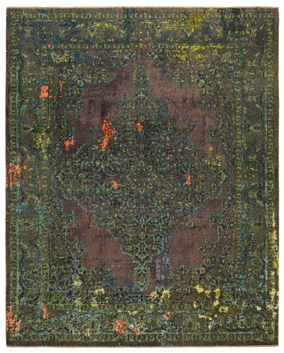 Tappeto Tabriz Artwork 8 Verde | Misura: 200 × 300 cm