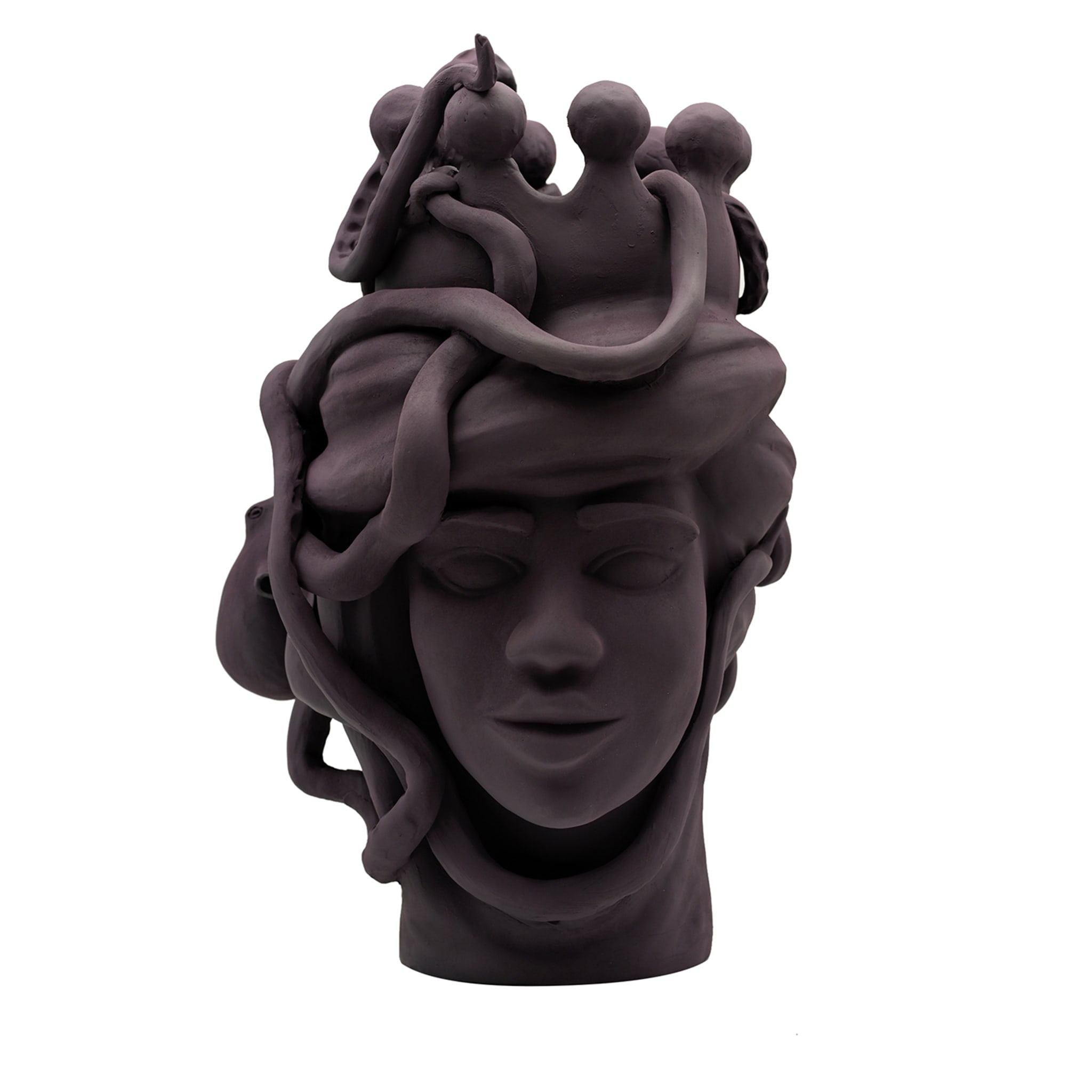 Testa di Moro Marrone Artigianale Scultura